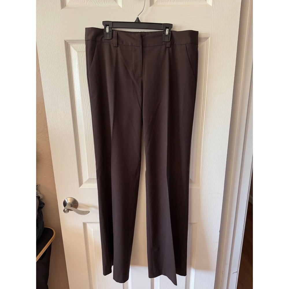 Trina Turk Dress Pants Womens Size 6 Brown Wide Leg Tailored Office Trousers